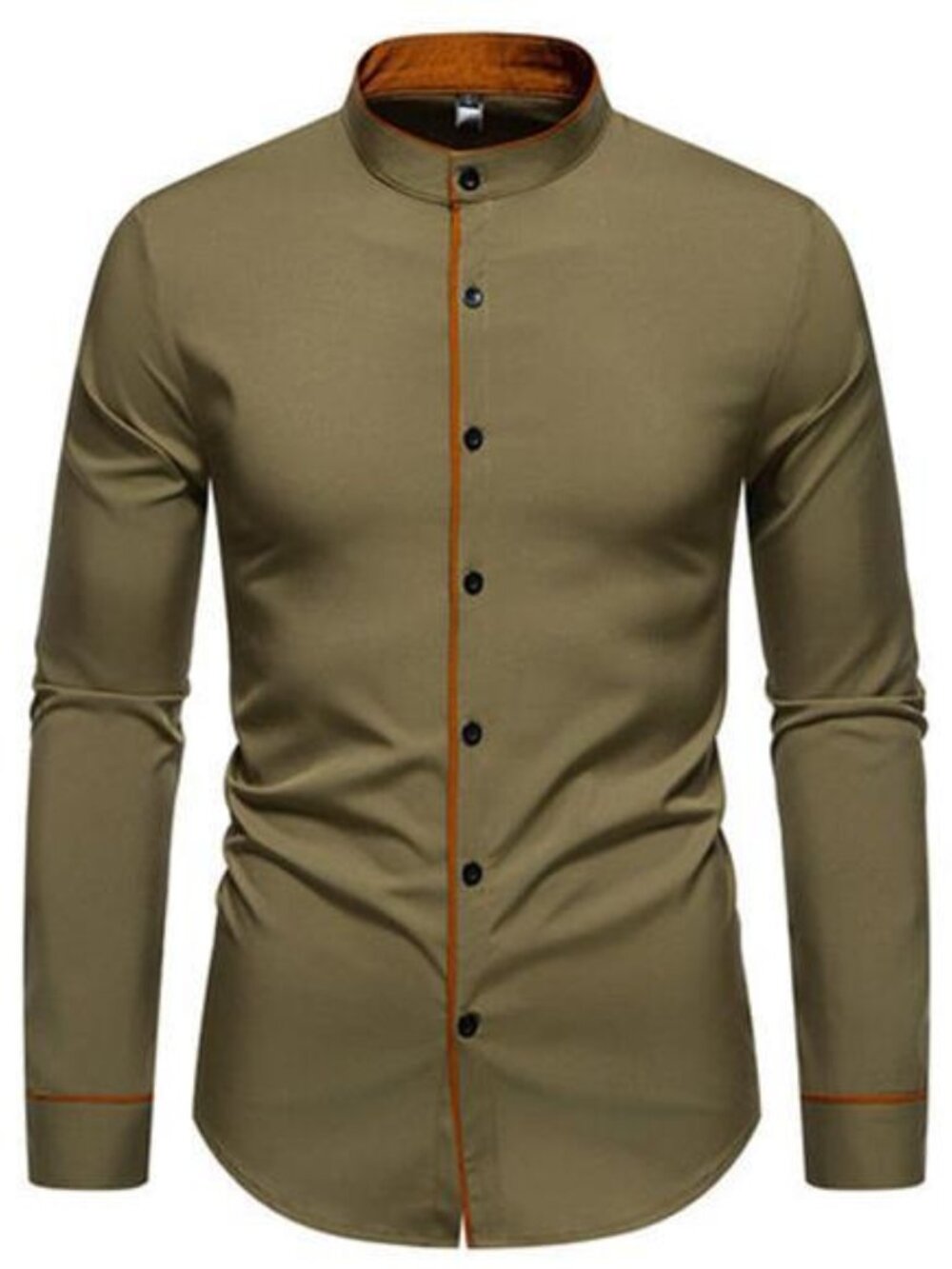 Men's Slim Fit Long Sleeve Shirt - Picture 5 of 11